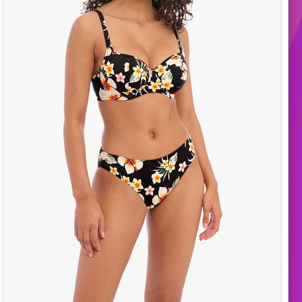 Freya Havana Sunrise Fold-Over Bikini Bottom + top NWT